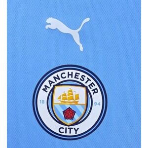 Puma Manchester City T-Shirt‎ Youth Size M Football Shirt Blue